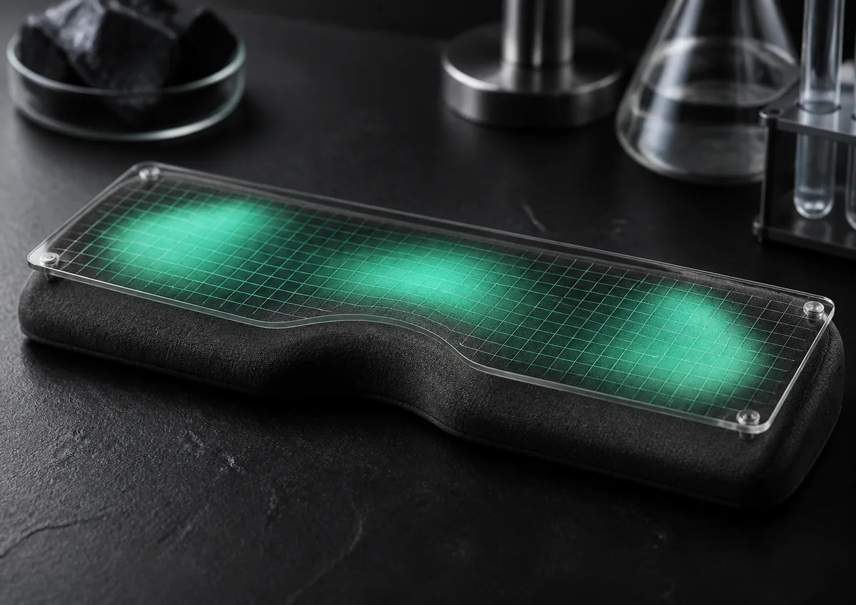 Wrist rest pressure relief test
