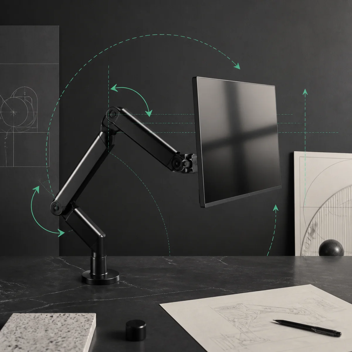 Monitor arm product study
